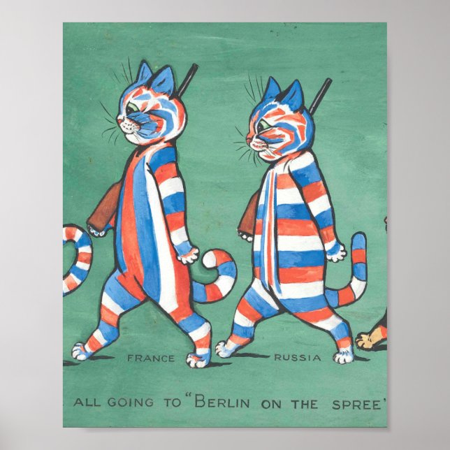 Louis Wain Cats Going To War Poster (Front)