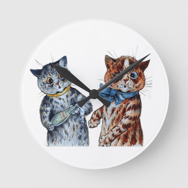 Louis Wain Cats  Round Clock (Front)
