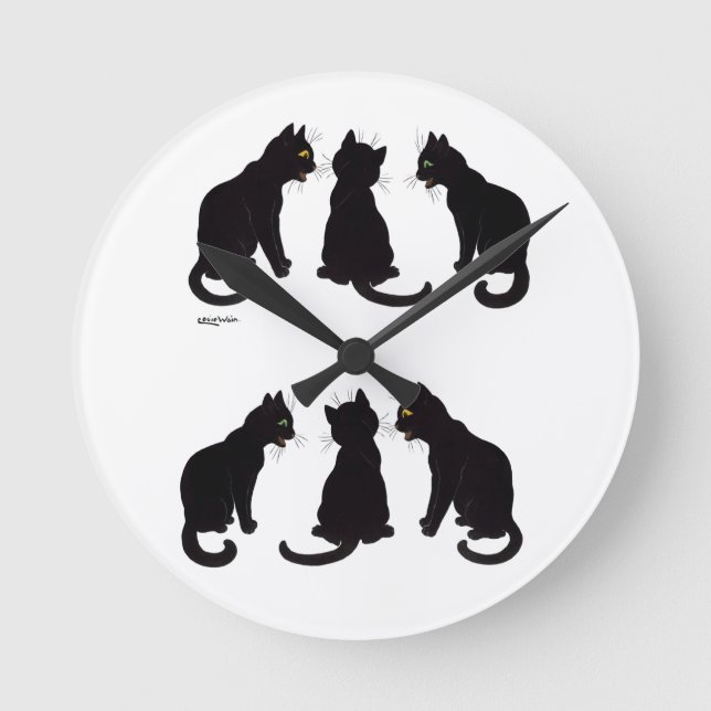 Louis Wain Cats  Round Clock (Front)