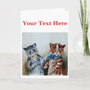 Louis Wain cats  Thank You Card