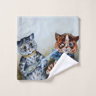 Louis Wain cats Wash Cloth
