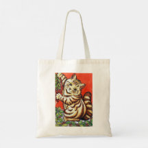 Louis Wain Christmas Cat Decorating Tree