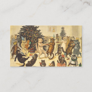 Louis Wain Christmas Party Business Card