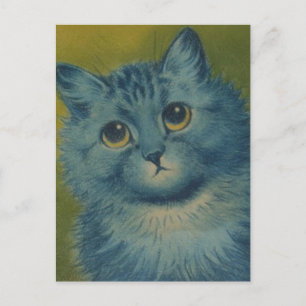 LOUIS WAIN CUTE VINTAGE CAT ART POSTCARD