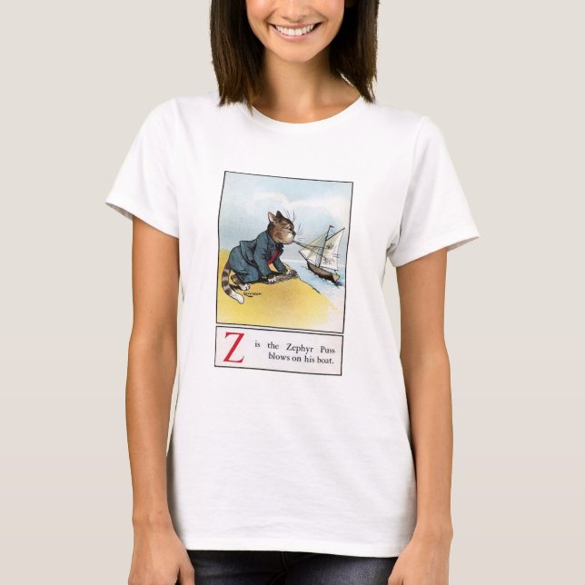 Louis Wain, Funny Cat T-Shirt (Front)