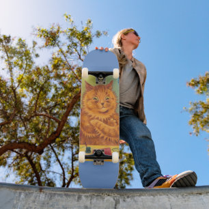 LOUIS WAIN GINGER CAT ART Skateboard deck