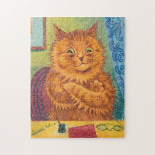 LOUIS WAIN GINGER CAT JIGSAW PUZZLE