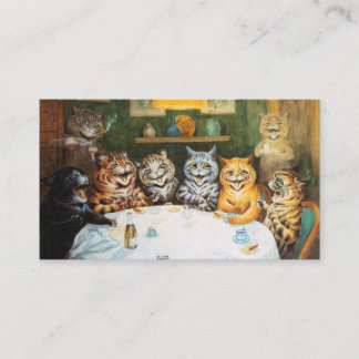 Louis Wain Party Cats Business Card