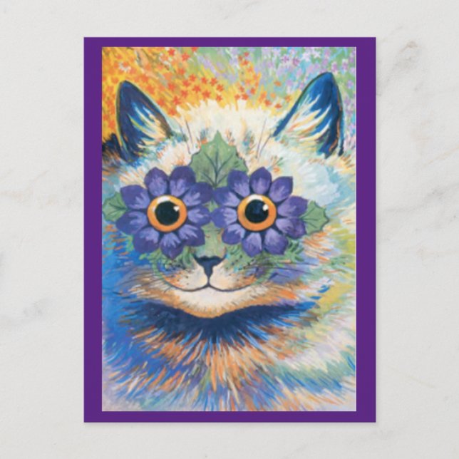 Louis Wain,Psychedelic Cat,, Art Postcard (Front)