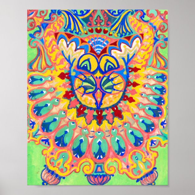 Louis Wain Psychedelic Cat Poster (Front)