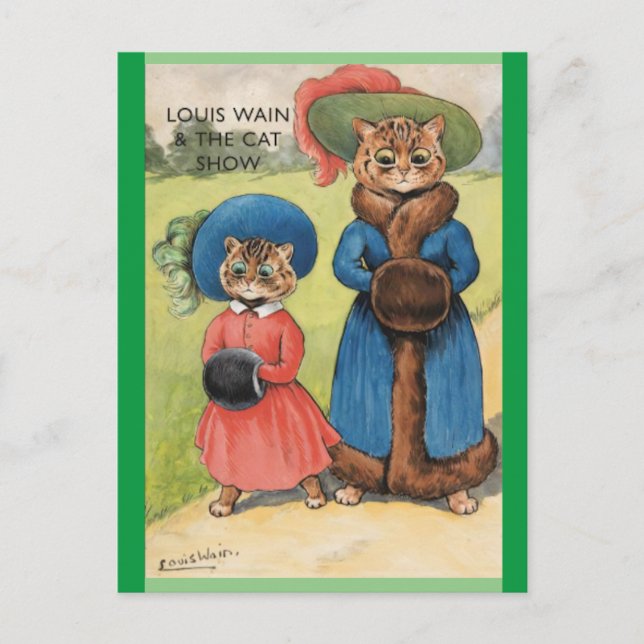 Louis Wain, The Cat Show, Art   Postcard (Front)