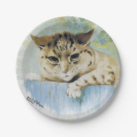 Louis Wain - Vintage Cat Next Door Illustration