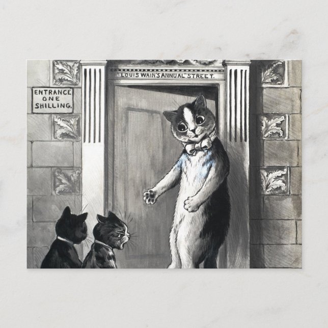 Louis Wain's Annual Street by Louis Wain Postcard (Front)