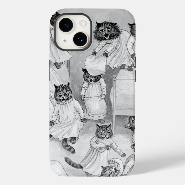 Louis Wain's Kittens in the Dorm Case-Mate iPhone Case (Back)