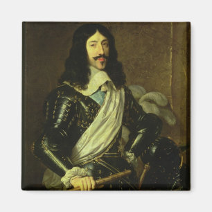Louis XIII (1601-43) (oil on canvas) Magnet