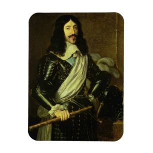 Louis XIII (1601-43) (oil on canvas) Magnet