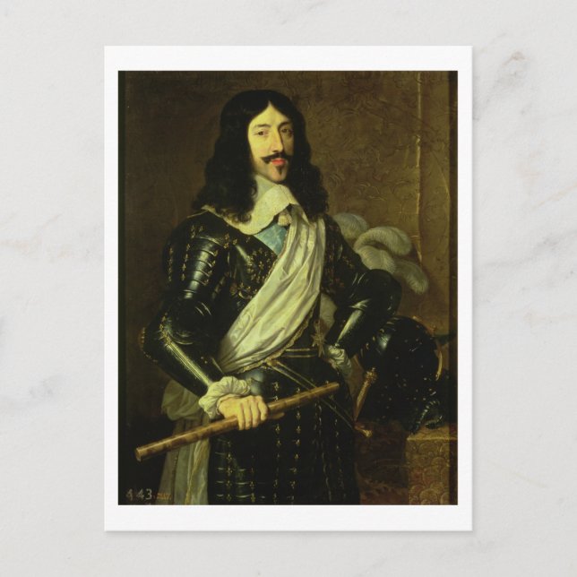 Louis XIII (1601-43) (oil on canvas) Postcard (Front)