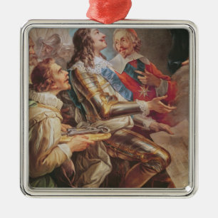 Louis XIII  dedicating the Church of Notre-Dame Metal Tree Decoration