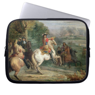 Louis XIV (1638-1715) Overseeing the Siege of a Ci Laptop Sleeve
