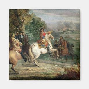 Louis XIV (1638-1715) Overseeing the Siege of a Ci Magnet