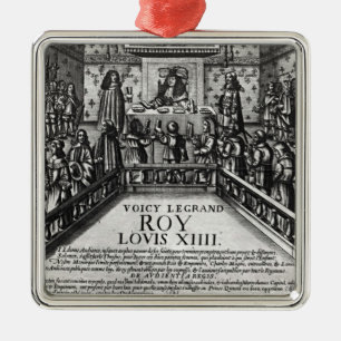 Louis XIV administering justice Metal Tree Decoration