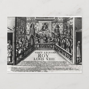 Louis XIV  administering justice Postcard