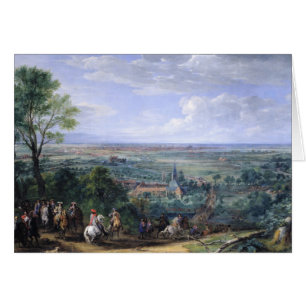 Louis XIV  at the Siege of Lille facing the