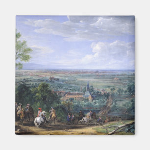 Louis XIV  at the Siege of Lille facing the Magnet