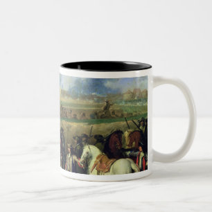 Louis XIV at the Siege of Tournai Two-Tone Coffee Mug