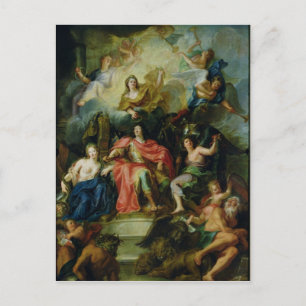 Louis XIV Crowned by Glory, c.1686 Postcard