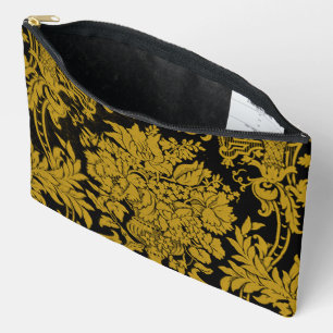 Louis XIV Golden Damask Accessory Pouch