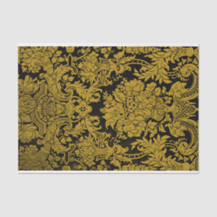 Louis XIV Golden Damask Tissue Paper