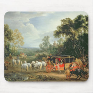 Louis XIV in his state coach Mouse Mat