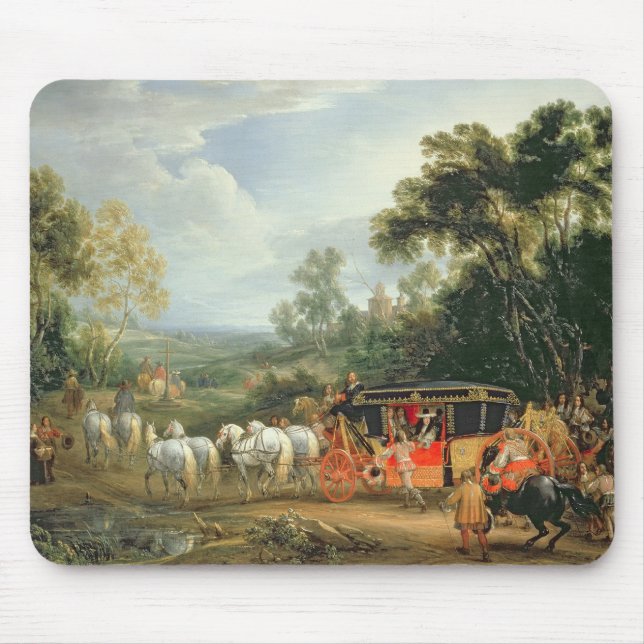Louis XIV  in his state coach Mouse Mat (Front)