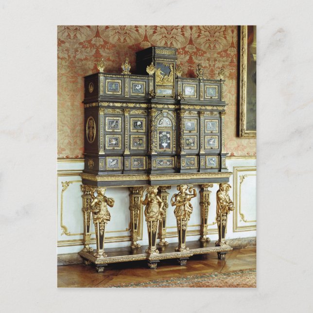 Louis XIV jewellery cabinet, Gobelins Workshop Postcard (Front)