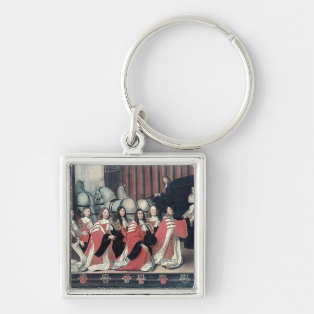 Louis XIV received by the sheriffs in Toulouse Key Ring (Front)