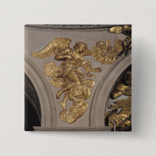 Louis XIV style angel, from the arch 15 Cm Square Badge