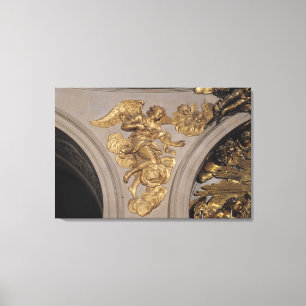Louis XIV style angel, from the arch Canvas Print