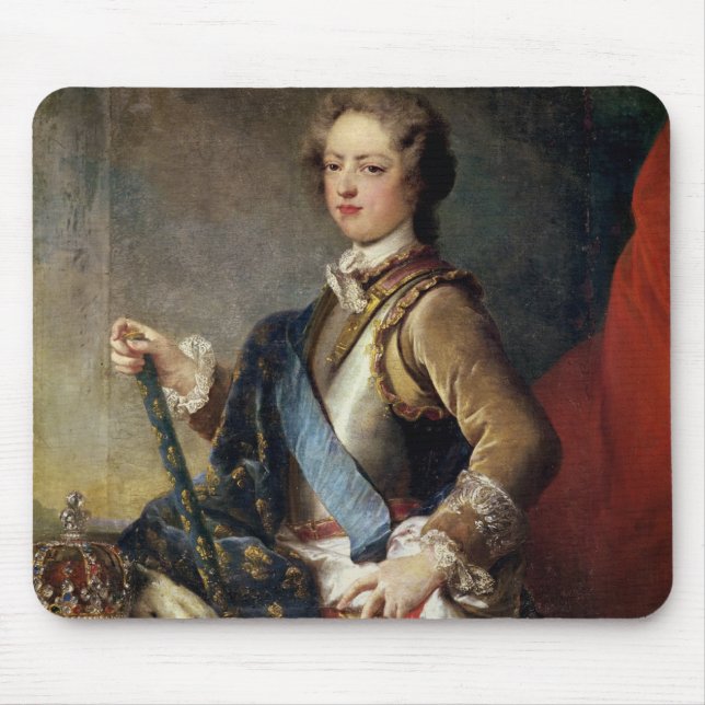 Louis XV  aged 15, after 1725 Mouse Mat (Front)