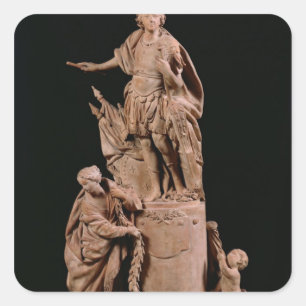 Louis XV  as a Roman Emperor Square Sticker