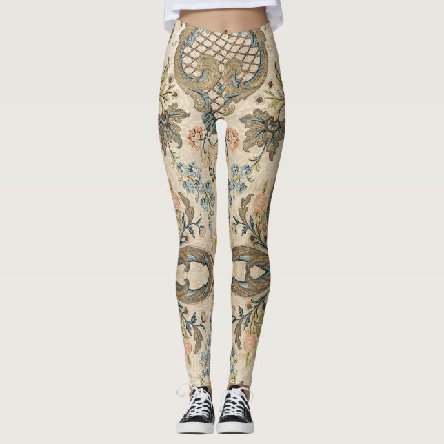 Louis XV Floral Leggings (Front)