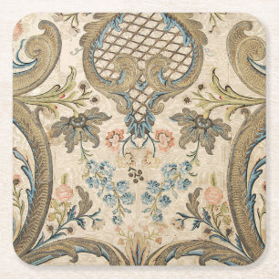 Louis XV Floral Print Coasters