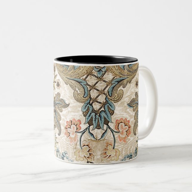 Louis XV Floral Print Mugs (Front Right)
