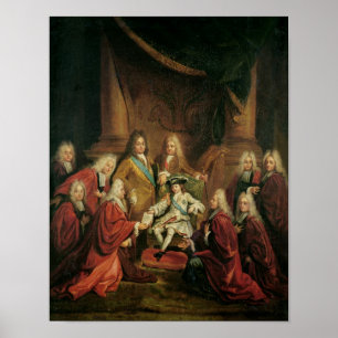 Louis XV  Granting Patents of Nobility Poster