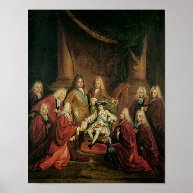 Louis XV  Granting Patents of Nobility Poster (Front)