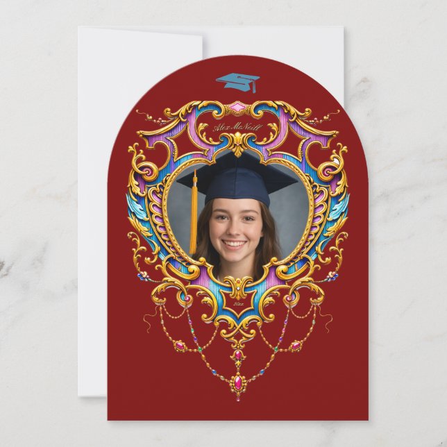 Louis XV Rococo Cartouche Photo Template (Front)