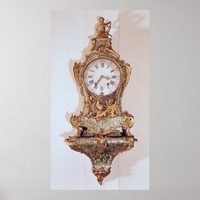 Louis XV style cartel clock Poster (Front)