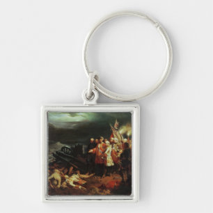 Louis XV Visiting the Field of Battle Key Ring