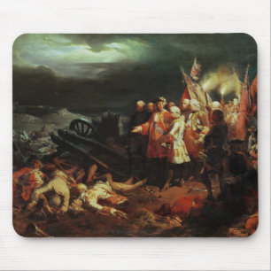 Louis XV  Visiting the Field of Battle Mouse Mat