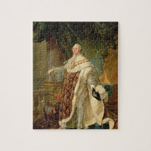 Louis XVI (1754-93) (oil on canvas) Jigsaw Puzzle